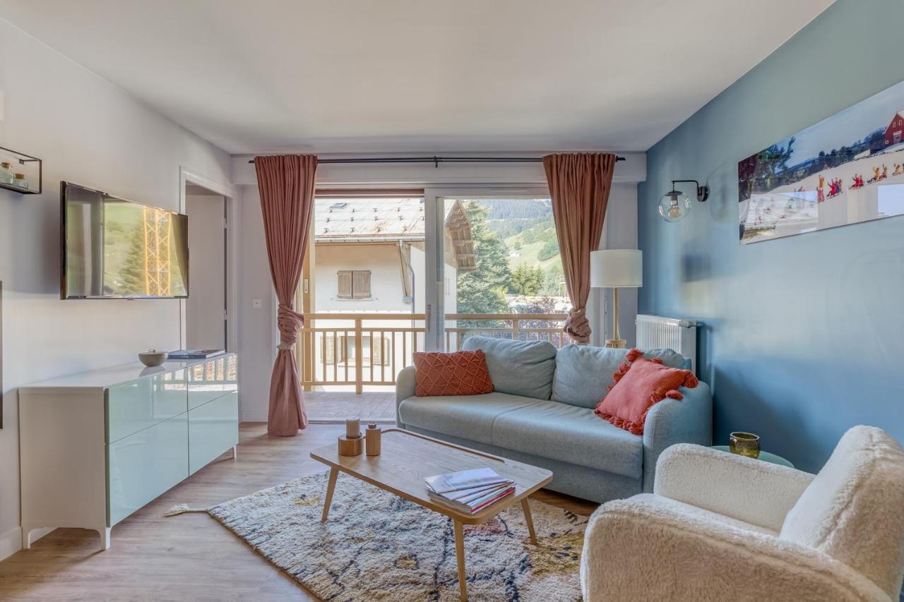 Rare ! Appartement rénové dans le village piéton de Megève Exterior foto