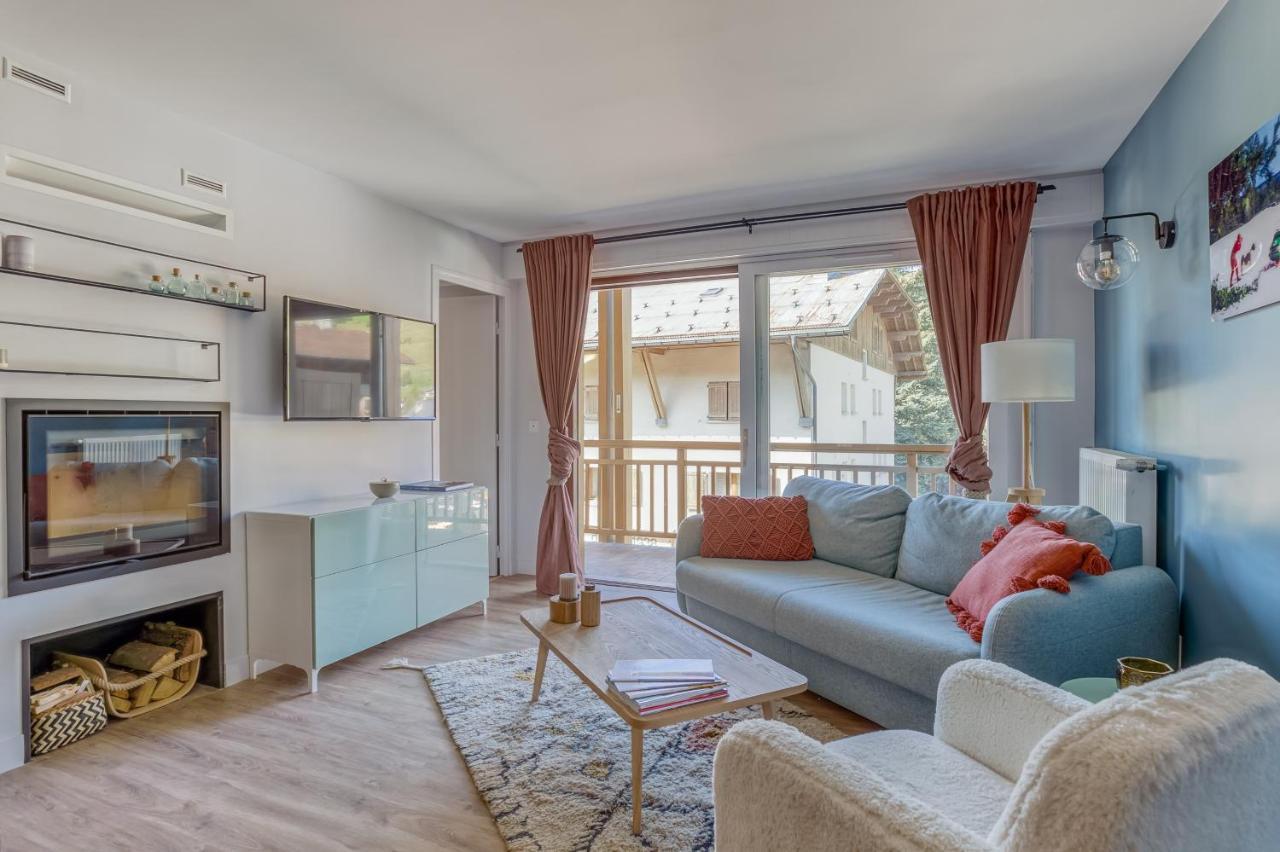 Rare ! Appartement rénové dans le village piéton de Megève Exterior foto